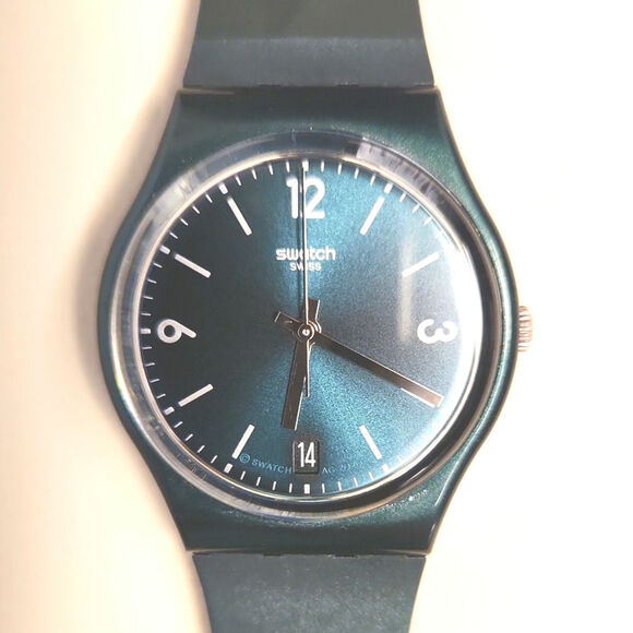 Swatch watch CYBERALDA GG408 2010 Standard Gents with case and battery - Picture 1 of 9
